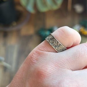 925 Sterling Silver Floral Ring